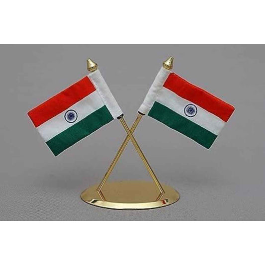 LX INDIA National Flag SWATRIC Dashboard Flag   Miniature Khadi Flag