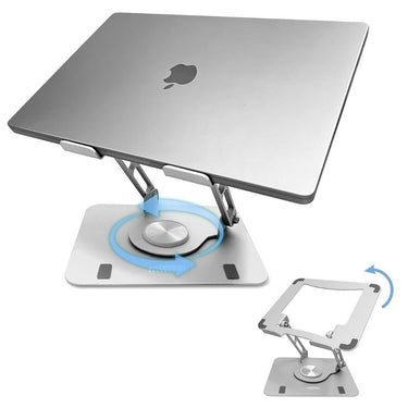 LXINDIA Laptop Stand Swivel Laptop Stand for Desk Silver