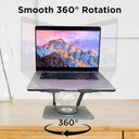 LXINDIA Laptop Stand Swivel Laptop Stand for Desk Silver