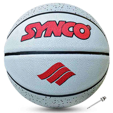 LXINDIA Basket Ball Synco Culture Series Mens Basketball Size7  Moulded Technology 8 Panel (White)