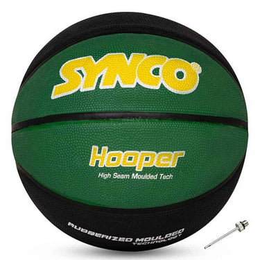 LXINDIA Basket Ball Synco Hooper Series Official Mens Basketball (Size 7) Green Black