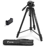 LXINDIA Mobile Tripods Syvo S 1000 PRO 67 Inch (170CM) Tripod for DSLR (Black)