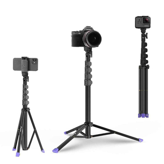LX INDIA Mobile Tripods Syvo SP-500 63 Inch (160CM) 1.6M Tripod Stand with Mobile Phone Holder