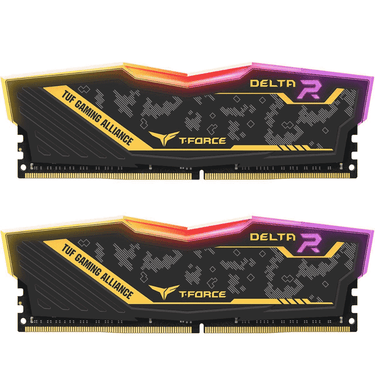 LXINDIA T-Force DELTA TUF Gaming Alliance RGB 16GB (8GBx2)DDR4 3200MHzDESKTOP MEMORY