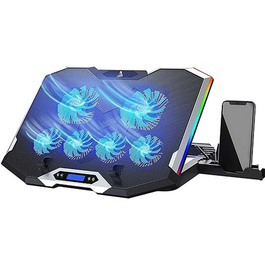 LX INDIA Cooling pad TAG Gamerz Neo Laptop Cooling Pad – 6 Silent Red LED Turbo Fans