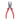 LXINDIA pliers Taparia Steel (165mm) Combination Plier with Joint Cutter (Red and Black) pack of 2