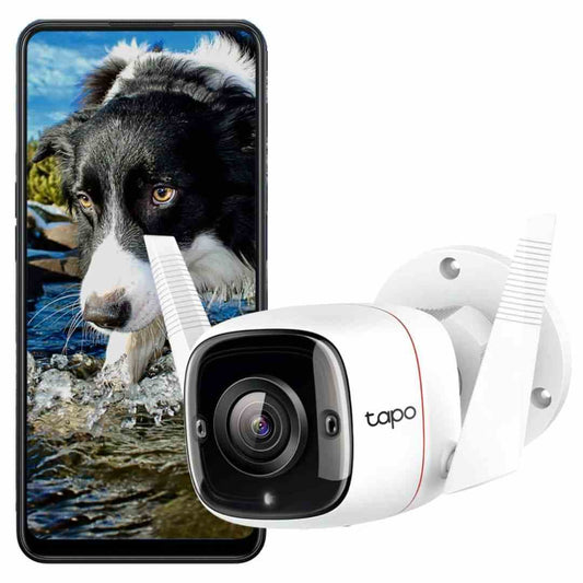 LX INDIA wifi cctv camera Tapo 3MP 1296p High Definition Outdoor CCTV Security Wi-Fi Smart Camera