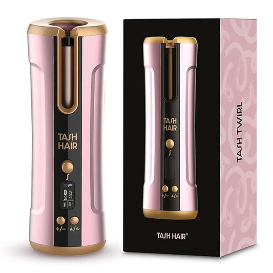 LX INDIA curler Tash Hair Twirl Cordless Automatic Hair Curler Machine ( Blush)