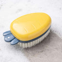 LXINDIA Brushes TASKHOUSE Laundry Brush Multi Purpose Scrubbing Brush (Yellow)