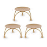 LX INDIA Candle Holders Tea Light Candle Holder Set of 3 (Gold)