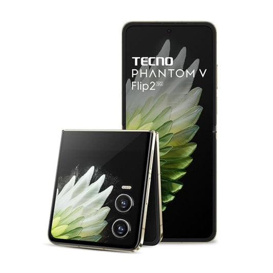 LX INDIA Mobile Phones TECNO Phantom V Flip 2 Travertine Green 8GB RAM 256GB Storage