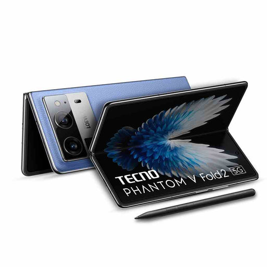 LX INDIA Mobile Phones Tecno Phantom V Fold 2 (Rippling Blue, 12GB+512GB)