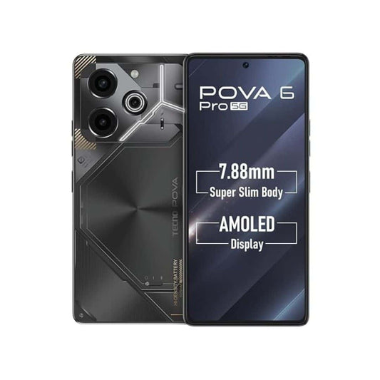 LXINDIA Smart phone TECNO POVA 6 PRO 5G 8GB RAM 256GB Storage (Meteorite Grey)