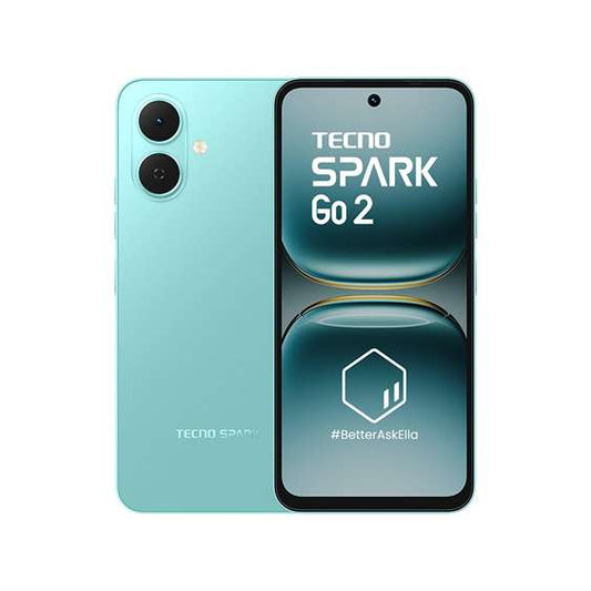 LX INDIA Mobile Phones TECNO Spark GO 2 (Turquoise Green, 3GB+64GB)