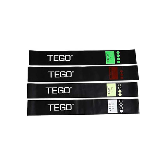 LX INDIA Resistance band TEGO Mini Loop Resistance Band  for Strength, Mobility & Recovery Set of 4