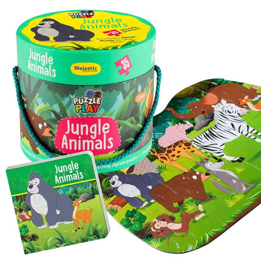 LX INDIA puzzle The Book Tree Jungle Animals Puzzles for Kids for Age 3+