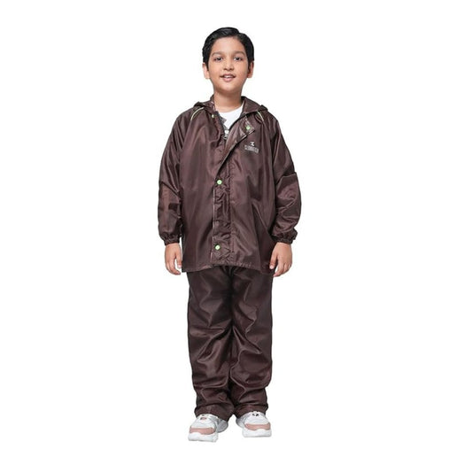 LX INDIA RainCoat THE CLOWNFISH Kid's Waterproof Reversible Raincoat With Hood & Reflector Logo At Back