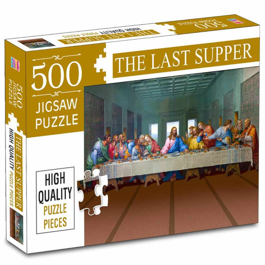 LX INDIA puzzle The Last Supper Jigsaw Puzzles 500-Piece for Kids and Childrens Ages 9+