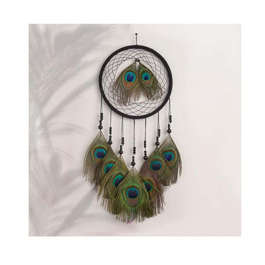 LXINDIA Wall Hanging THE URBAN ARTISTIC Peacock Feather Dream Catcher Wallhanging