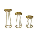 LX INDIA Candle Holders The Weston Choice Metal Candle Holders  [Set of 3 Sizes 10, 8 and 6 inches]