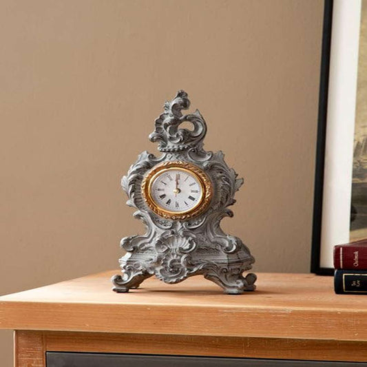 LX INDIA Antique Table clock THEDECORKART Ticking Quartz Desk Clock