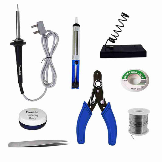 LX INDIA soldering iron Themisto Falcon 30W 8 in 1 Premium Soldering Kit (Kit with 30W iron)