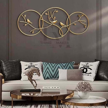 LXINDIA Wall Hanging THING MAKER Metal Abstract Wall Art Wall Hanging Sculpture For Home Decoration