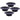 LX INDIA Candle Holders TIED RIBBONS Candle Holder Metal Plate Pack of 4