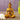 LX INDIA Buddha Monk Design 6 Gold TIED RIBBONS Decorative Buddha Idol Statue