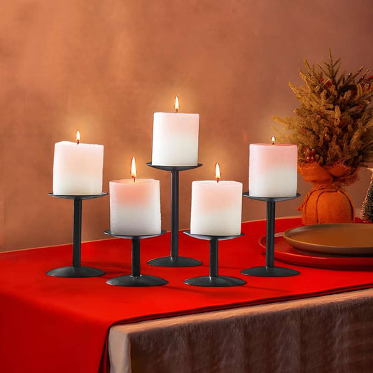 LX INDIA CANDLE HOLDER TIED RIBBONS Pack of 5 Candle Holder