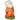 LX INDIA Buddha Monk TIED RIBBONS Plastic Buddha Monk Statue Multicolour
