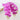 LXINDIA Plants TIED RIBBONS Polyester Set Of 3 Decorative Artificial Orchid Flowers Pink