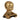 LX INDIA Buddha Monk TIED RIBBONS Polyresin Decorative Monk Buddha Showpiece Golden