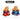 LX INDIA Buddha Monk TIED RIBBONS Set of 2 Buddha Monk Figurines Statue (Multicolor)