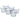 LX INDIA Tealight candle holders TIED RIBBONS Set of 6 Votive Glass Tealight Candle Holders