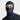 LX INDIA Face Mask Tiivra Slash Cut Balaclava 4 Way Stretch Prand Grix Black