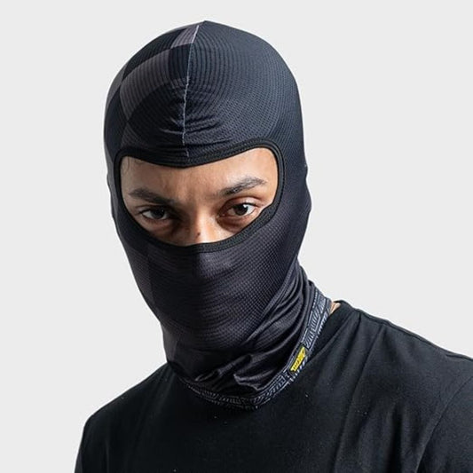 LX INDIA Face Mask Tiivra Slash Cut Balaclava 4 Way Stretch Track Spec Black