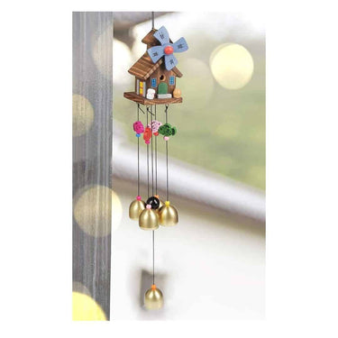 LXINDIA Wall Hanging TIMESETL Wood Coper Wind Chime for Home Bedroom Balcony garden for (Decorate Item)