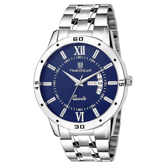 LX INDIA Watch TIMEWEAR Analog Day Date Functioning Stainless Steel Chain Watch for Men
