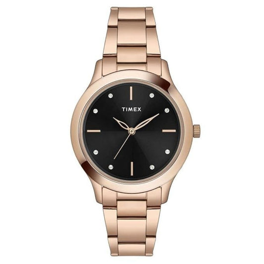 LX INDIA Analog Watch TIMEX Analog Dial Black Women watch-TWEL98SMU06