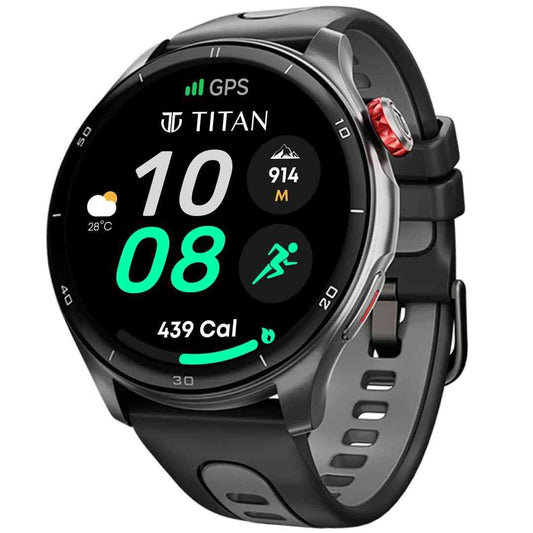LX INDIA Smart Watch Titan Celestor Smart Watch, 1.43” AMOLED Display & AOD (Black)