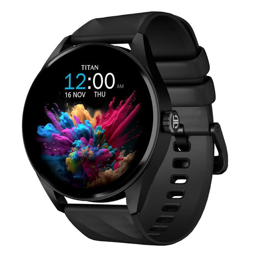 LX INDIA Smart Watch Titan Crest Premium Smart Watch|1.43" AMOLED Display with AOD (Black)