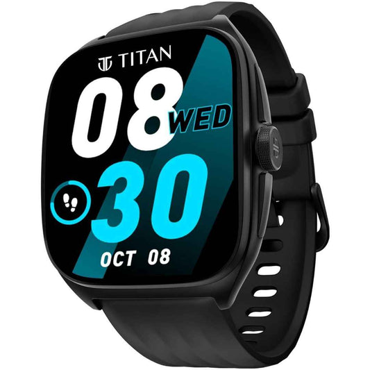 LX INDIA Smart Watch Titan Evolution Smart Watch, 1.85” AMOLED Display (Black)