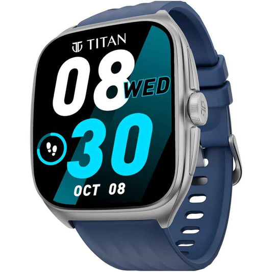 LX INDIA Smart Watch Titan Evolution Smart Watch, 1.85” AMOLED Display (Blue)