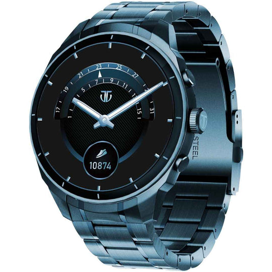 LX INDIA Smart Watch Rosegold Titan Heritage 1.43" AMOLED Stainless Steel Bracelet Smart Watch for Men,BT Calling, Fast Charging