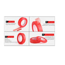 LXINDIA desk essential TJIKKO Polyester Tape or Red liner Tape  (Set of 2)