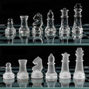 LXINDIA Chess Board TOG Glass Chess Set Elegant Pieces and Glass Board Game