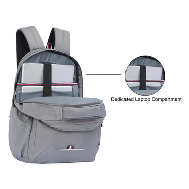 LXINDIA Bag Tommy Hilfiger Joshua 15 inch 21 Ltrs Light Grey Laptop Backpack