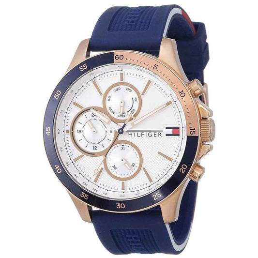 LX INDIA Analog Watch Tommy Hilfiger Silicone Analog Bank White Men Watch