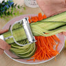 LXINDIA peeler Top Chef 2 in 1 Kitchen Vegetable and Fruit Peeler (Stainless Steel with Serrated Blades)